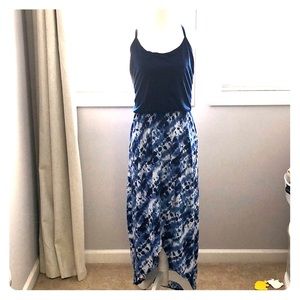 Tie-dye hi-Lo maxi dress